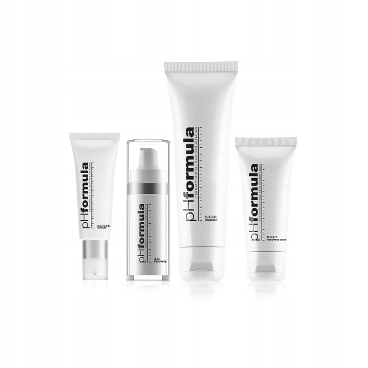 pHformula KIT AC (EXFO Cleanse+ACTIVE formula+AC Recovery+POST Recovery)
